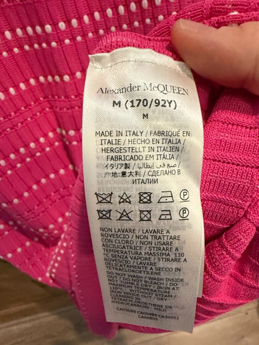 Alexander McQueen Pink and White Knit Dress (Size M / Medium) - Picture 5 of 5